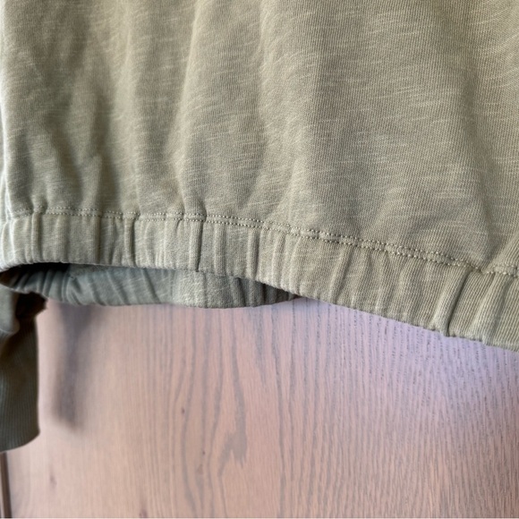 Daily Practice Olive Green Lace Panel Women's Hoodie / xsmall - Picture 4 of 12